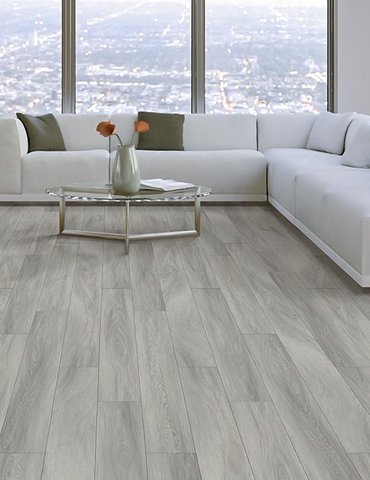 Living Room Gray Greige Luxury Vinyl Plank LVP - Dan Good Flooring in Payson, AZ