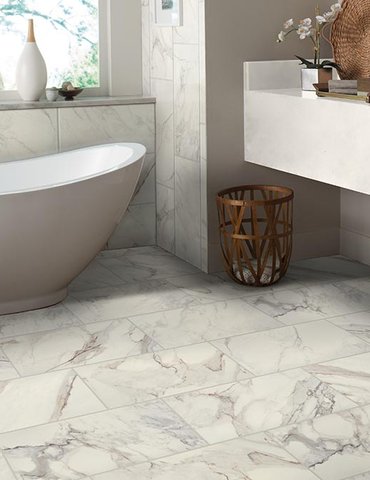 Bathroom Porcelain Marble Tile - Dan Good Flooring in Payson, AZ